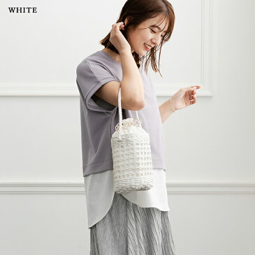 \30%OFFクーポン使える/メッシュバスケットバッグ【レディース バッグ ハンドバッグ 巾着 メッシュ編み 小さめ ミニバッグ バケツバッグ ワンハンドル シンプル おしゃれ 夏 かごバッグ 浴衣 韓国】