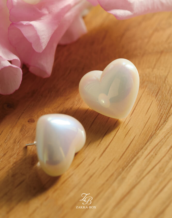 【半額！50%OFFクーポン使える◆9/4〜9/12迄】ハートパールピアス レディース ピアス アクセサリー ハートモチーフ パールピアス フォーマル 卒業式 入学式 結婚式 二次会 パーティ ママコーデ ママファッション 母 ★formal24のサムネイル