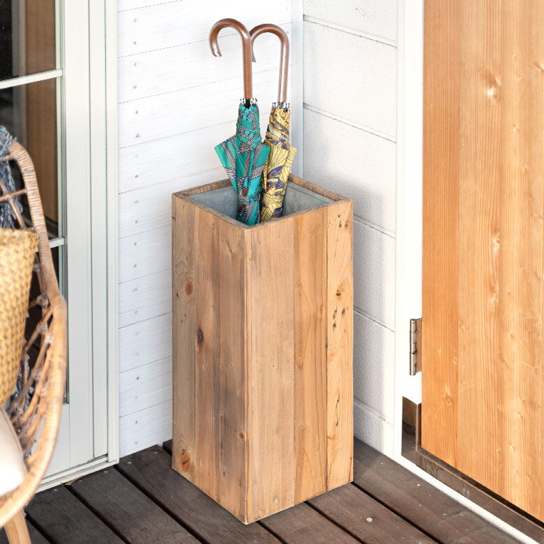 우산 세워 슬림 각형 고목풍 마감 [q-51]