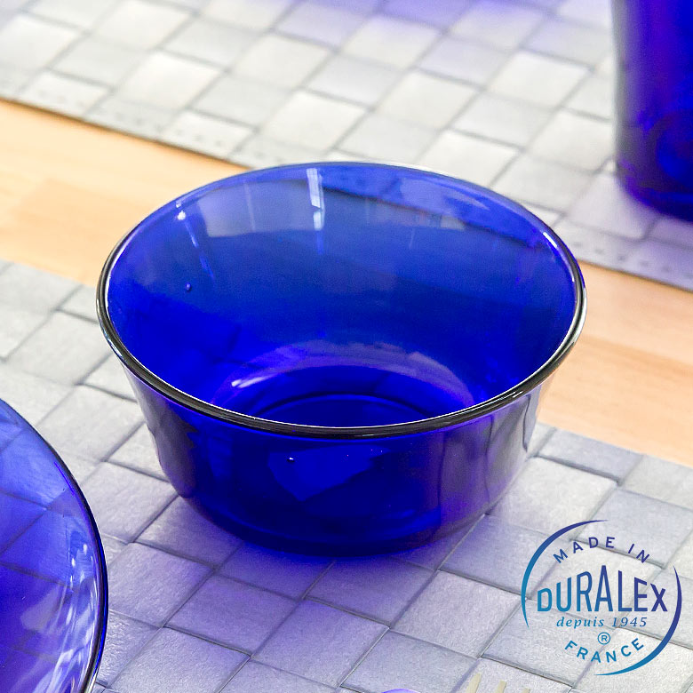 デュラレックス サファイア ボウル250cc DURALEX SAPHIR ブルー 青 皿 ガラス 強化 食器 フランス 耐熱 食洗器 電子レンジ おしゃれ シンプル 夏 西海岸 爽やか リゾート シリーズ テーブル キッチン 雑貨 [92044]のサムネイル