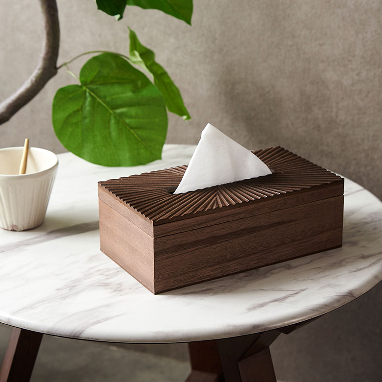 ティッシュケース ティッシュボックス 木製 ふた付き 蓋付き 約 W25 × D 13.5 × H8.5cm ティッシュカバー ティッシュBOX ティッシュケースカバー 卓上 横 収納 リビング 洗面所 ホテル用 おしゃれ 北欧 かわいい シンプル 韓国 韓国インテリア ヴィンテージ風 [67103] [2]