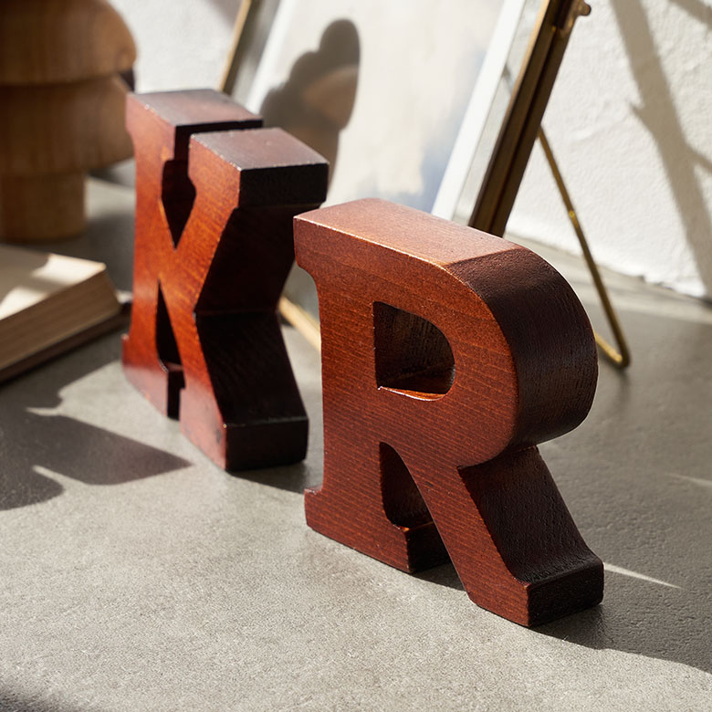 アルファベット オブジェ 木製 記号 U V ...の紹介画像3