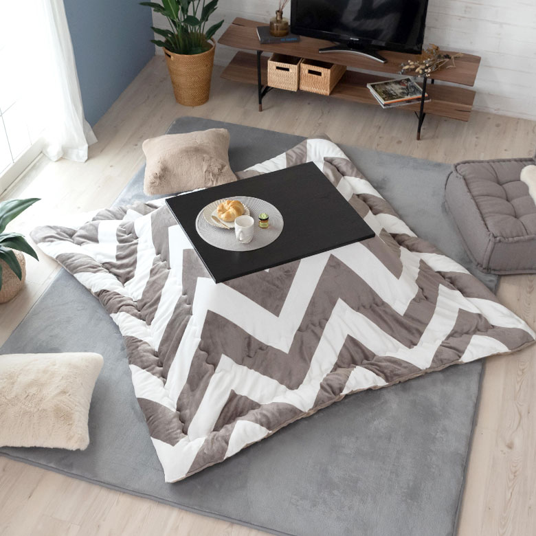 こたつ コタツ テーブル コンパクト 木製 W 75 × D 60 ホワイト ブラック [96026]【 こたつ本体 センターテーブル ウッド シンプル アイボリー 省スペース 継ぎ足 おしゃれ 暖房器具 こたつテーブル 家具調 オールシーズン 北欧 カジュアル モダン 1人暮らし 在宅勤務】