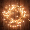 LED ストリングライト イルミネーション 150 cm コッパーシルバー クリスマス デコレーショ ...