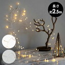 LEDライト クリスマス 電飾 LED ワイヤー 250cm 2.5m タイマー リモコン付き イルミネーション ライト USB クリスマスデコレーション 間接...