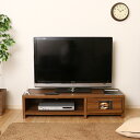 テレビ台 幅120cm テレビボード ローボード TV台 ロータイプ テレビ ラック TV ボード 木目調 北欧 おしゃれ ディスプレイ CD DVD 収納 デッキ 引出し スライドレール 一人暮らし 新生活(3)