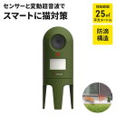 【楽天スーパーSALE10%OFF】猫よけ 超音波 野良猫対策 防獣 慣れ防止 変動超音波 2種 電池式 乾電池 猫感知センサー 防滴 着脱式台座付き 庭 花壇
