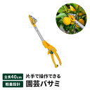 高枝切りバサミ 40cm 高枝切り はさみ キャッチ機能 園芸ハサミ 万能刃 花殻摘み 園芸