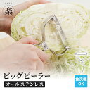 ピーラー 皮むき 大きめ オールステンレス 芽取り付き 食洗機対応 お手入れ簡単 サビにくい 衛生的 便利 調理小道具 下ごしらえ 新生活 一人暮らし