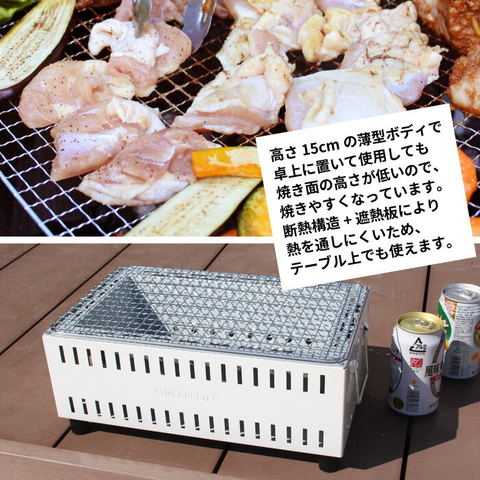 バーベキューコンロ 卓上 コンパクト 卓上 シチリン ブルー レッド シルバー ホワイト 約幅36.5×奥行21.5×高さ15cm 七輪 卓上 バーベキューコンロ 小型 七輪 角型 七輪 バーベキューコンロ バーベキューコンロ 1人通販格安セール情報 楽天 通販