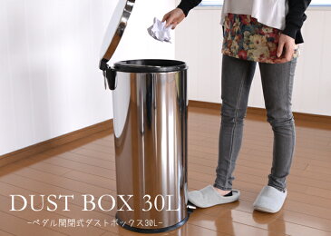 ゴミ箱 おしゃれ ふた付き ペダル ステンレス 30l ダストボックス カウンター キッチン ペダル式 ふた付きゴミ箱 フタ付き 蓋付きごみ箱 ペダル付き ラウンド型