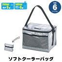 【ポイント5倍 06/05 09:59まで】保冷バッグ 6L 小型 クーラーバッグ 折りたたみ 幅28 奥行18 高さ18.5 ショルダー付き メッシュポケット...