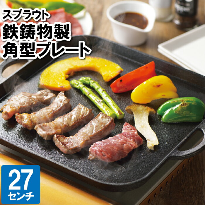 楽天市場】南部鉄器 焼肉プレート 角型 内径270mm ih対応の通販