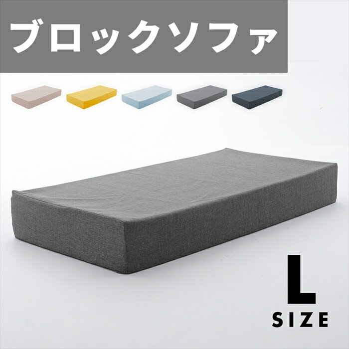 【楽天スーパーSALE10%OFF】ブロックソファ Lサイズ ブロック ソファ クッション マット 60 120 15cm カバー洗濯可能 組み合わせ 自在 積み木