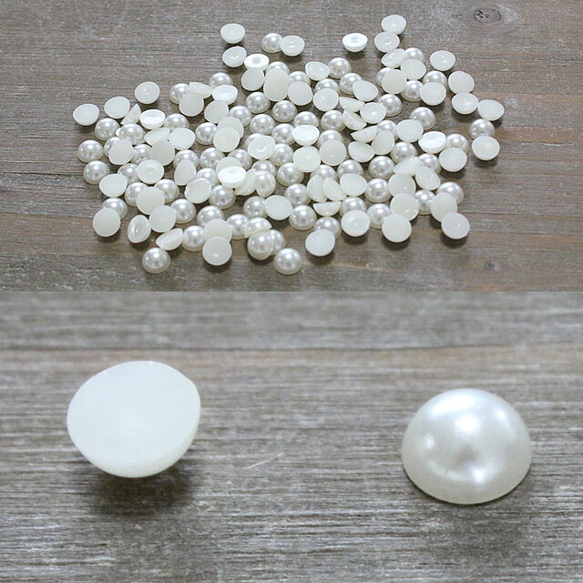 【業務用 100粒セット 】アクリル 半球 パール sgy-281_100pack 【直径 7mm】【アイボリー 色】【メール便配送】( 手芸用パーツ 手芸 手芸用品 手芸材料 パーツ ハンドメイド 材料 素材 パールストーン デコ デコパーツ オフホワイト ホワイト白）のサムネイル