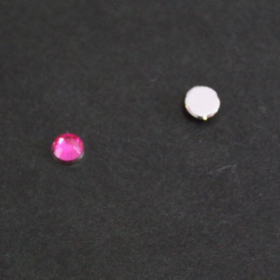 【業務用 100個パック 】アクリルストーン 9面 [ピンク色][直径 3mm]sgy-720_3mm_i_100p【メール便可】(ピンク 透明 アクリル ラインストーン ストーン 円形 ラウンド ビーズ パーツ ハンドメイド 材料 素材 デコ デコパーツ ダイヤ）