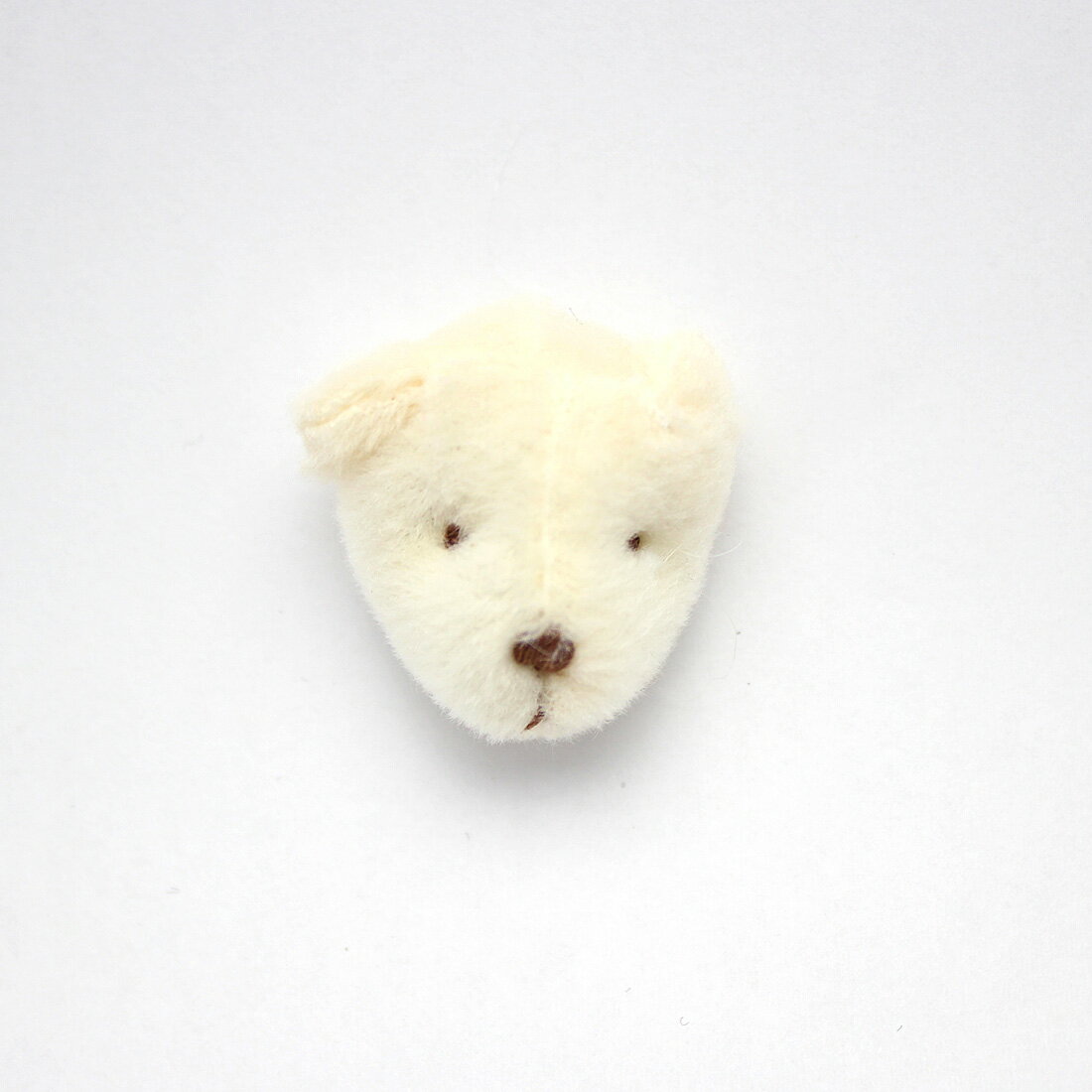 ミニクマぬいぐるみ　頭部分パーツ [1個][約2.7cm][ループ紐無し]sgy-1485(あたま 頭 ヘッド パーツ 材料 かわいい シロクマ クマ くま ベアー ぬいぐるみ ミニくま）