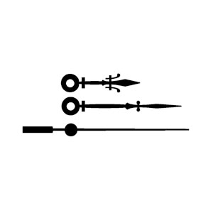 誠時 クラフトクロック 時計針 SH-34BK