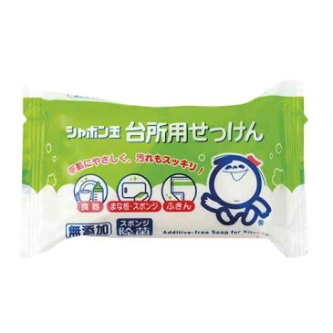 シャボン玉 台所用石けん 固形タイプ 110g 洗剤 石けん 石鹸 台所 キッチン 食器 除菌 シンク シャボン玉石けん しゃぼん