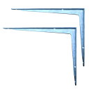 【2個セット】アルミ製 棚受け金具 Bracket-AL1 8×10インチ