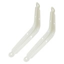 【2個セット】ケイジーワイ工業 L型棚受 白 350×300mm カラー棚受 棚受け おしゃれ 金具 ホワイト KGY