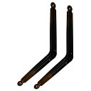 【2個セット】ケイジーワイ工業 L型棚受 ブロンズ 350×300mm カラー棚受 棚受け おしゃれ 金具 KGY
