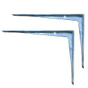 【2個セット】アルミ製 棚受け金具 Bracket-AL1 4×6インチ