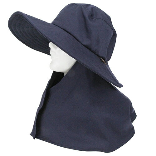 セフティ-3 ガーデンハット ネイビー 藤原産業 園芸用品 ウェア 帽子 顔 頭 首 日焼け予防 防止 撥水 はっ水性 防汚 キャンプ 釣り アウトドア ガーデ...