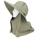 セフティ-3 ガーデンハット カーキ 藤原産業 園芸用品 ウェア 帽子 顔 頭 首 日焼け予防 防止 撥水 はっ水性 防汚 キャンプ 釣り アウトドア ガーデニ...