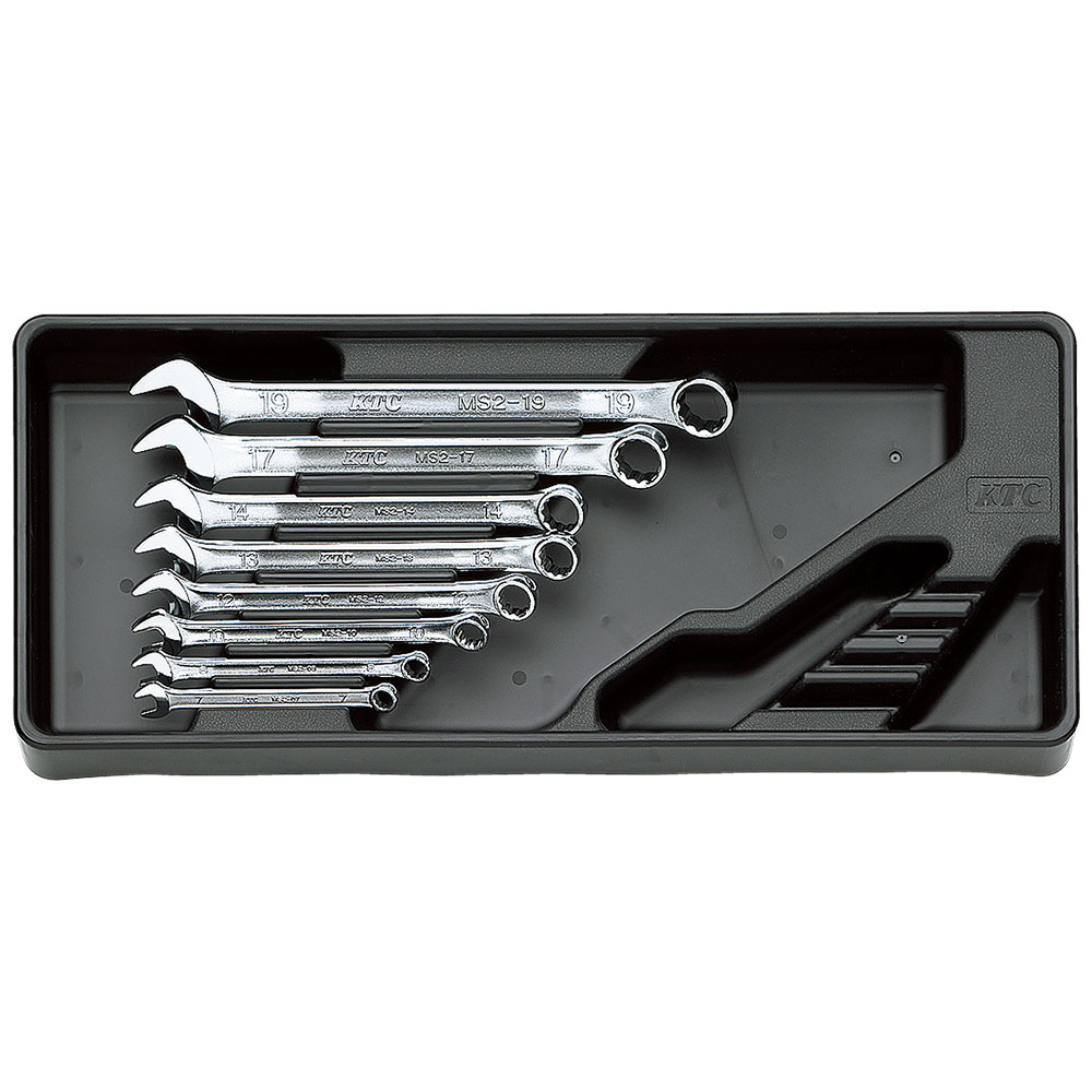 KTC コンビネーションレンチセット(8本組) TMS208 工具 手工具 スパナ ツール 京都機械工具 京都ツール KYOTO TOOL DIY 車 自動車 整備 片目 片口 メガネのサムネイル