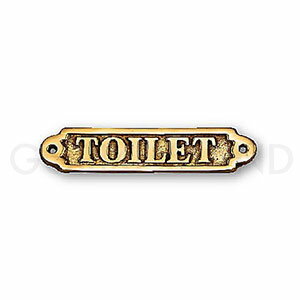 真鍮製 サインプレート TOILET 630100