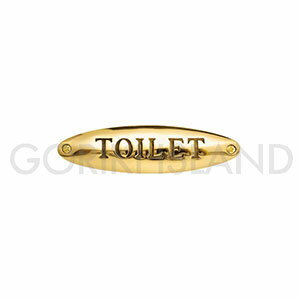 真鍮製 サインプレート TOILET TD 630118