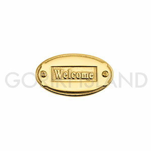 真鍮製 サインプレート WELCOME SOV 630139