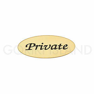 真鍮製 サインプレート PRIVATE オーバルAD 630202