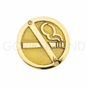 真鍮製 サインプレート NO SMOKING SYMBOL 630370