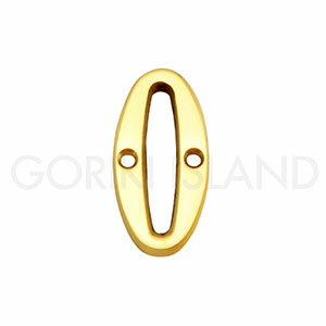 真鍮製 切り文字 ブラスナンバー 51mm【0 数字】820240