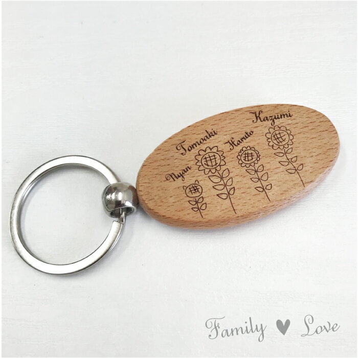 【Family Love】木製 ひまわり 家族...の紹介画像2