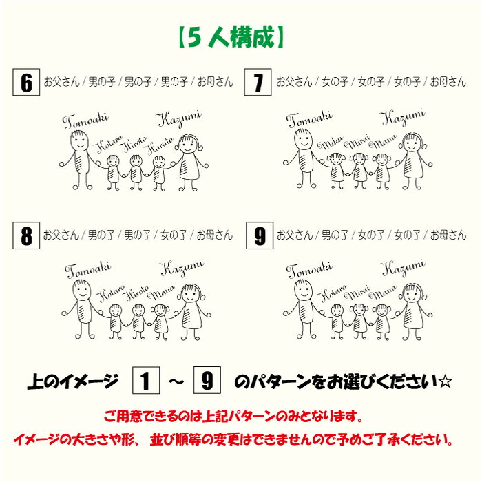 【FamilyLove】アクリル角型家族ネームキーホルダーお名前刻印【fl01ac01】【ネコポス】