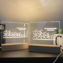 【Family Love】【FL27LED】間接照明 インテリア LED 名入れ 家族 犬 猫 ネーム 彫刻 アクリル 木製 ウッド ナイトライト ON/OFF...