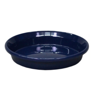 鉢皿F型 7号 ブルー 21×3.7cm【アップルウェアー 鉢受皿 4905980474116】