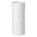 陶器花瓶 バンブーフラワーベースL ホワイト(WH) 12×30cm 019-A/WH【KEI ケー・イー・アイ 4530254008676】