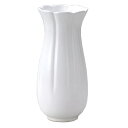 陶器花瓶 モノトーンフラワーベース 花型 M ホワイト 8.5×H18cm 006-B/WH【KEI ケー・イー・アイ 4530254056875】