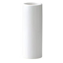 陶器花瓶 モノトーンフラワーベース 寸胴 L ホワイト 10.5×30cm 001-A/WH【KEI ケー・イー・アイ 4530254056554】
