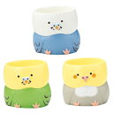 花器 リトルレジンポット インコ 6個組(3種×各2個) 4458S 一寸ポット【KEI ケー・イー・アイ 小物入 4530254124963】