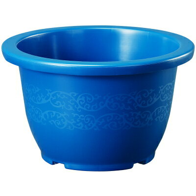 大型プラ鉢 輪鉢 18号 ブルー【大和プラ販 ヤマトプラスチック鉢 りん鉢 4903266251833】
