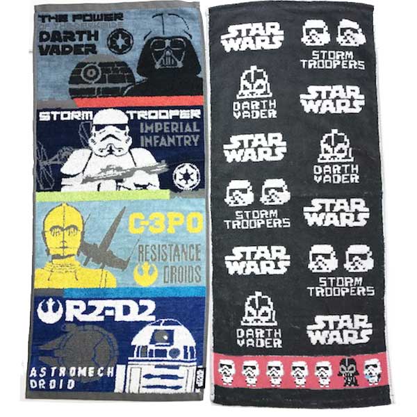 スターウォーズ　フェイスタオル「8ビットスターウォーズ」「スターウォーズメンバーズ」！スポーツタオル・男性・男子・プレゼントにも！！ 贈り物 お祝い かわいい おしゃれ 内祝い おめでとう お返し
