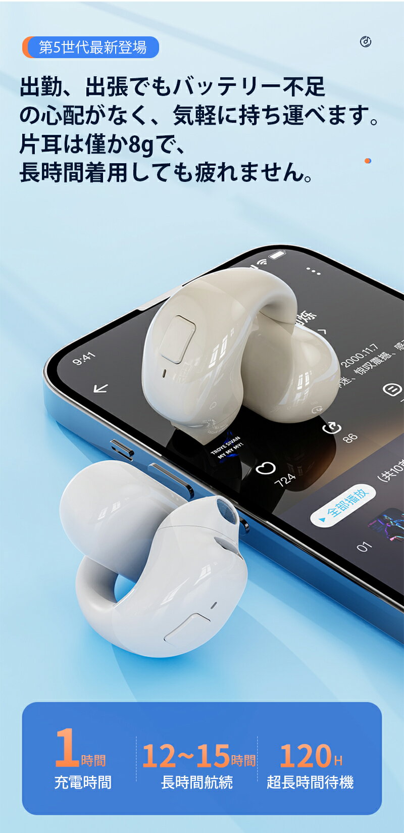 イヤホン bluetoothワイヤレスイヤホン...の紹介画像3