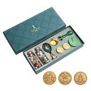 シーリングワックス セット シーリングスタンプ 封蝋 スタンプ 手作り DIYプレゼント 招待状 結婚式 記念日 誕生日 祝い 手紙 印章 封書 クリスマスギフ...