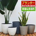 プランター 大型 おしゃれ 新型プラスチック製 受け皿付き 排水穴付き 植木鉢 軽量 屋内 屋外用 深型プランター 観葉植物 鉢 植木鉢 ガーデニング用 園芸用...