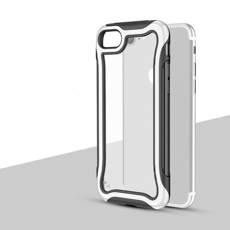  iPhone 12 / 12 Pro 背面ケース ケース カバー 耐衝撃 ソフト TPU + PC 透明 フロストケース シリコンケース シンプル スマート